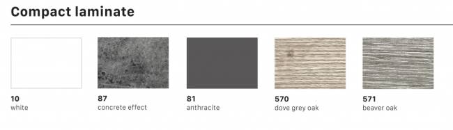 Столешница прямоугольная для подстолья Tiffany цементный 1200х800х10 мм