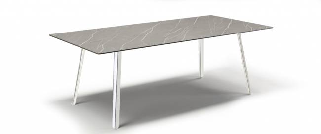 Стол ламинированный Squid алюминиевый, камень 2090х1000х730 мм
