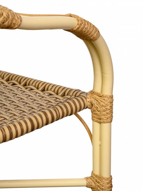 Комплект из искусственного ротанга Bali (Бали)-4 (цвет: слоновая кость)
