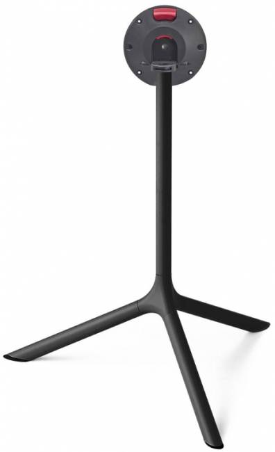 Стол ламинированный обеденный складной Tripe Maxi Folding черный, зернистый Ø800х740 мм