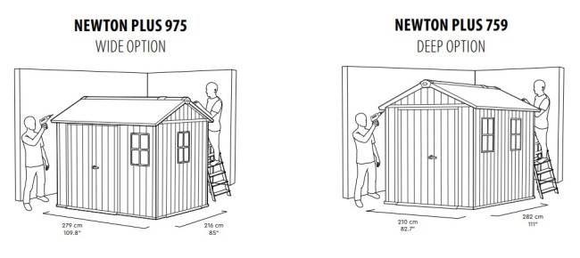 Сарай "Ньютон Плюс 7,5х9" (размеры 210 х 282 или 279 х 216 (wide) см), коричневый (Newton Plus) Сарай "Ньютон Плюс 7,5х9" (размеры 210 х 282 или 279 х 216 (wide) см), коричневый (Newton Plus)