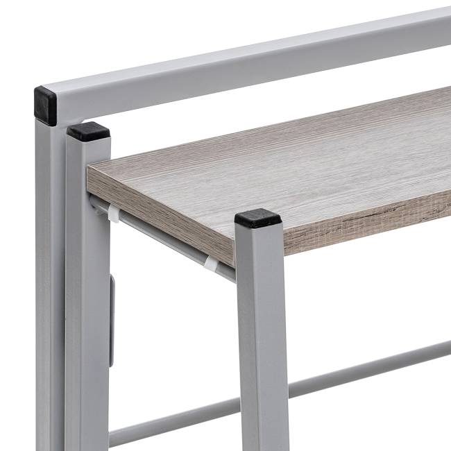 Стеллаж раскладной Leset Пако 800 трапеция Серый