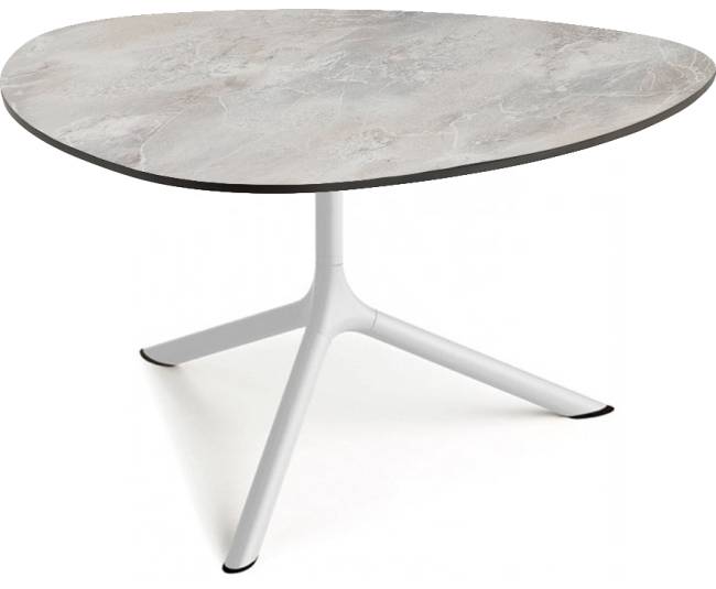 Столик ламинированный кофейный Tripe Maxi белый, каменный 830х830х510 мм Столик ламинированный кофейный Tripe Maxi белый, каменный 830х830х510 мм