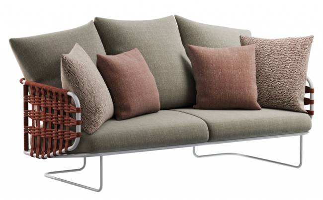 Комплект плетеной лаунж мебели Nido белый, 14, 6/10, 1/5, 6/5, белый мрамор Каррара