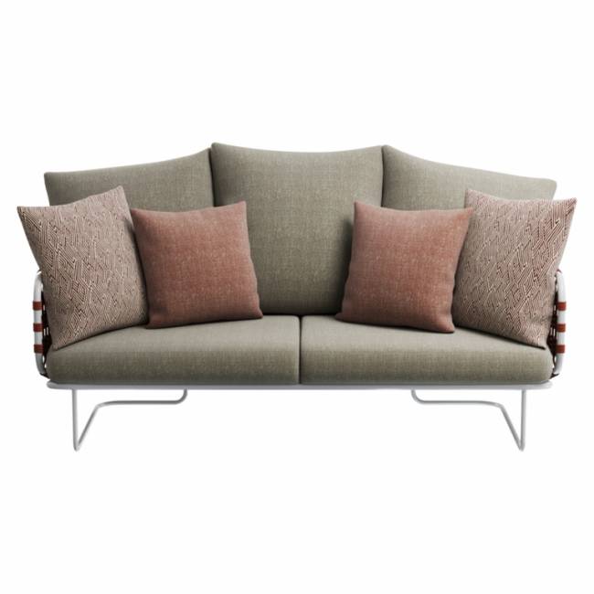 Комплект плетеной лаунж мебели Nido белый, 14, 6/10, 1/5, 6/5, белый мрамор Каррара