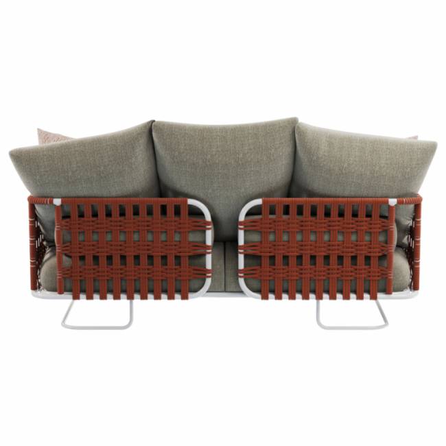 Комплект плетеной лаунж мебели Nido белый, 14, 6/10, 1/5, 6/5, белый мрамор Каррара