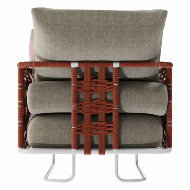 Комплект плетеной лаунж мебели Nido белый, 14, 6/10, 1/5, 6/5, белый мрамор Каррара