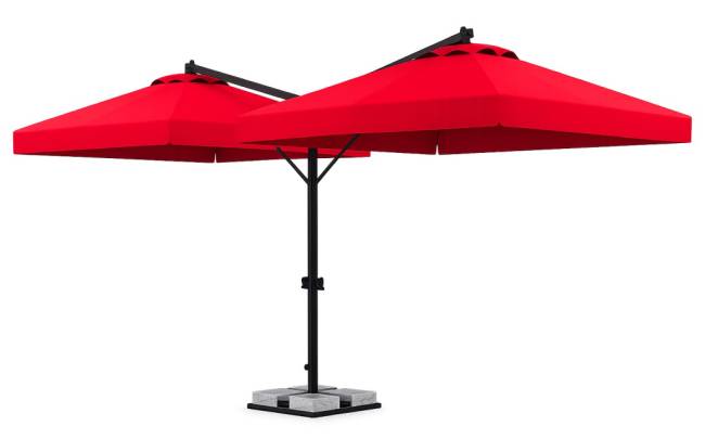 Зонт профессиональный двухкупольный Ø3х6 м Double Banana T Ø3000х6000 мм