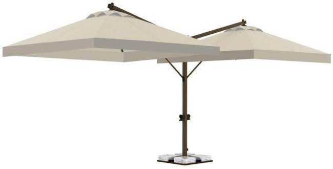 Зонт профессиональный двухкупольный Ø3х6 м Double Banana T Ø3000х6000 мм