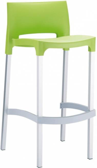 Стул пластиковый барный Gio 75 светло-зеленый 390х450х960 мм Стул пластиковый барный Gio 75 светло-зеленый 390х450х960 мм