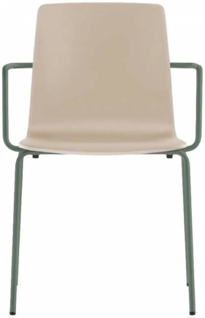 Кресло пластиковое Inga зеленый, песочный 535х520х800 мм