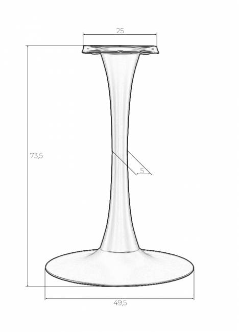 Подстолье обеденное DOBRIN JIM WHITE