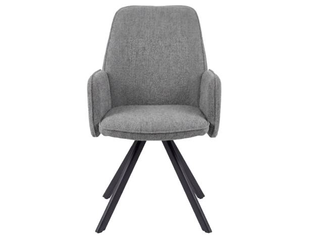 Стул DikLine 293 поворотный BL13 серый, ножки черные