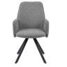 Стул DikLine 293 поворотный BL13 серый, ножки черные