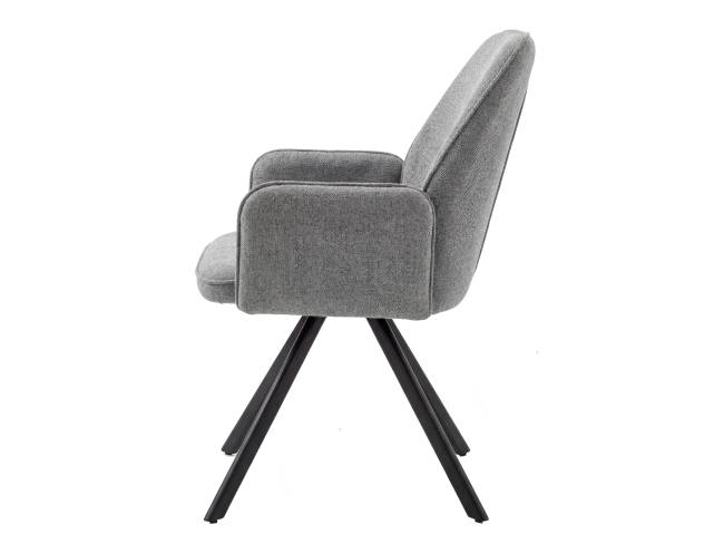Стул DikLine 293 поворотный BL13 серый, ножки черные