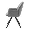 Стул DikLine 293 поворотный BL13 серый, ножки черные