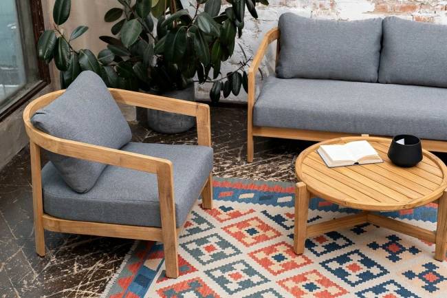 Кофейный стол из тика ASPEN Кофейный стол из тика ASPEN