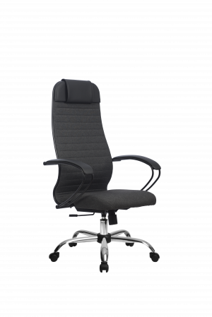 Кресло МЕТТА-27(MPRU)/подл.130/осн.003, темно-серый