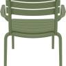 Кресло лаунж пластиковое Paris Lounge оливковый 680х700х760 мм