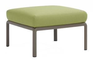 Пуф пластиковый с подушкой Komodo Pouf тортора, авокадо 700х700х490 мм