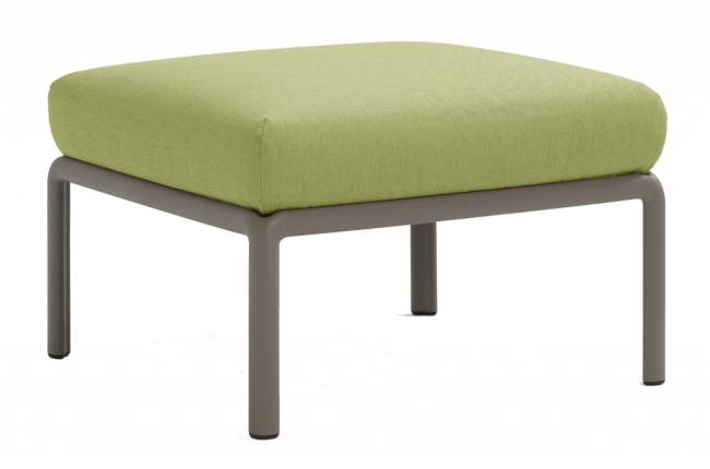 Пуф пластиковый с подушкой Komodo Pouf тортора, авокадо 700х700х490 мм