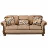 Диван Westerwood 4960138 3-местный с подушками (3шт), 234х96х96 см, светло-коричневый