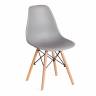 Стул CINDY (EAMES) (mod. 1801) / 1 шт. в упаковке дерево бук/металл/сиденье пластик, 45x51x82 см, Light grey (светло-серый) Light grey (светло-серый) дерево бук/металл/сиденье пластик