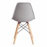 Стул CINDY (EAMES) (mod. 1801) / 1 шт. в упаковке дерево бук/металл/сиденье пластик, 45x51x82 см, Light grey (светло-серый) Light grey (светло-серый) дерево бук/металл/сиденье пластик