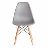 Стул CINDY (EAMES) (mod. 1801) / 1 шт. в упаковке дерево бук/металл/сиденье пластик, 45x51x82 см, Light grey (светло-серый) Light grey (светло-серый) дерево бук/металл/сиденье пластик