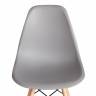 Стул CINDY (EAMES) (mod. 1801) / 1 шт. в упаковке дерево бук/металл/сиденье пластик, 45x51x82 см, Light grey (светло-серый) Light grey (светло-серый) дерево бук/металл/сиденье пластик