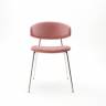 Дизайнерский стул FIT розовый, основание хром Дизайнерский стул FIT розовый, основание хром
