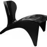 Лаунж-стул пластиковый Isetta Lacquered матовый черный 780х860х620 мм