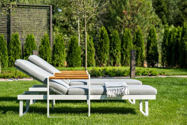 Комплект для отдыха из алюминия MAYA белый  Joygarden