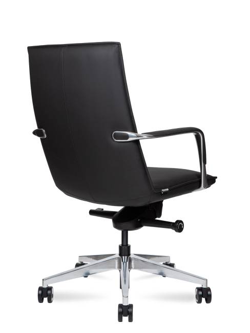 Кресло офисное / Паркер LB / Parker LB / черная экокожа / алюминиевая база Кресло офисное / Паркер LB / Parker LB / черная экокожа / алюминиевая база