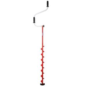 Ледобур ЛР-080 Спорт левое вращение, цельнотянутый шнек (LS-80LD-1) Тонар