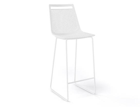 Стул пластиковый полубарный Akami ST 66 белый 500х550х1030 мм