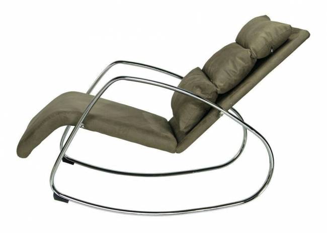 Кресло-качалка Колиос, MK-5509-BR, 125х62х80 см, Коричневый