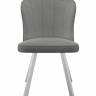 Стул DikLine 219 поворотный, B22 GREY, ножки белые