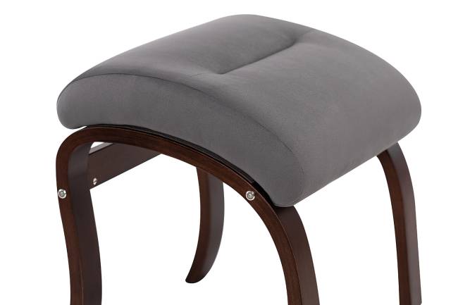 Пуф Leset Лион универсальный Орех текстура V32 серый