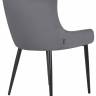 Стул обеденный DOBRIN RICHARD, черные матовые ножки, темно-серый велюр (V108-91)