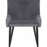 Стул обеденный DOBRIN RICHARD, черные матовые ножки, темно-серый велюр (V108-91)