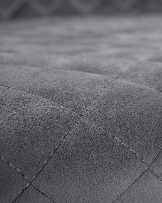 Стул обеденный DOBRIN RICHARD, черные матовые ножки, темно-серый велюр (V108-91)