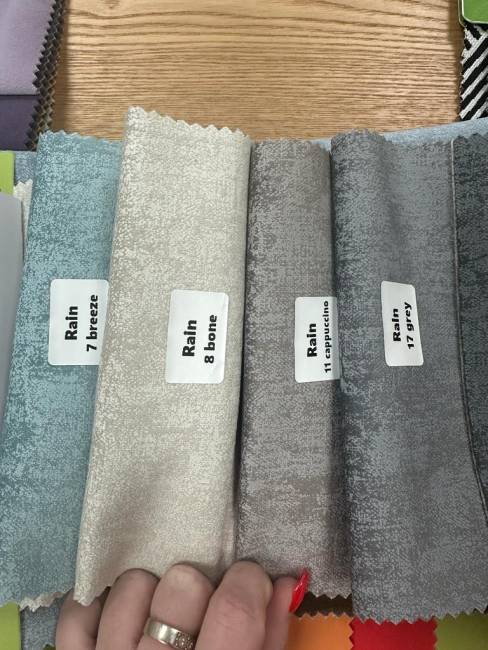 Стул ДИЛЛ, цвет RAIN 17 серый, велюр / черный каркас М-City