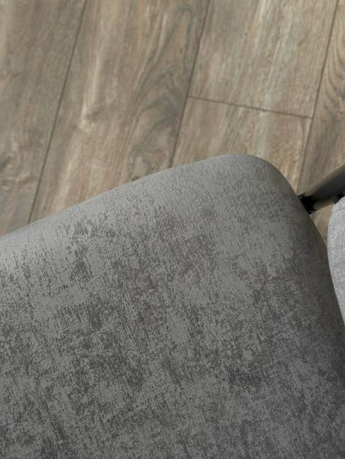 Стул ДИЛЛ, цвет RAIN 17 серый, велюр / черный каркас М-City