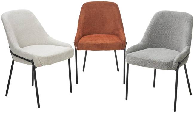 Стул GAVI Garna-157 светло-бежевый, ткань / черный каркас, ®DISAUR