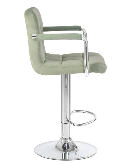 Набор 2 шт Стул барный DOBRIN KRUGER ARM, мятный велюр (MJ9-87)