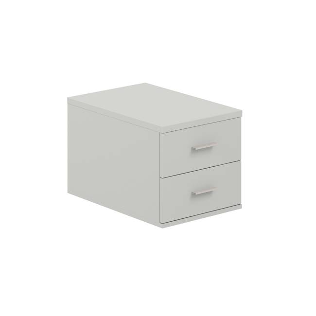 SG.536.SH.SH / Подвесная тумба с 2 ящ., 600, 400х446х342 / корпус: серый бархат; фасады: серый бархат