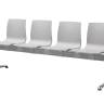 Система с четырьмя сиденьями Alice Bench светло-серый 2020х520х820 мм