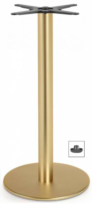 Подстолье металлическое барное Tiffany сатинированная латунь Ø450х1090 мм