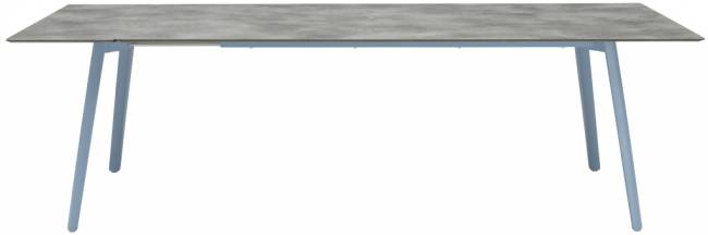 Стол ламинированный раздвижной Squid Extendable голубой, цементный 2090-2490-2890х1000х730 мм